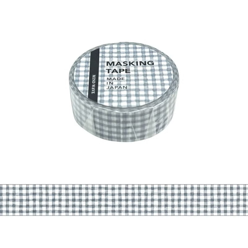 This is a standard masking tape with a width of 15 mm.
The lineup has increased to the popular plaid pattern.
Because it is simple, it is finished with a design full of care.