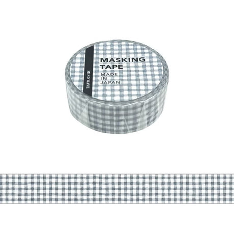 This is a standard masking tape with a width of 15 mm.
The lineup has increased to the popular plaid pattern.
Because it is simple, it is finished with a design full of care.