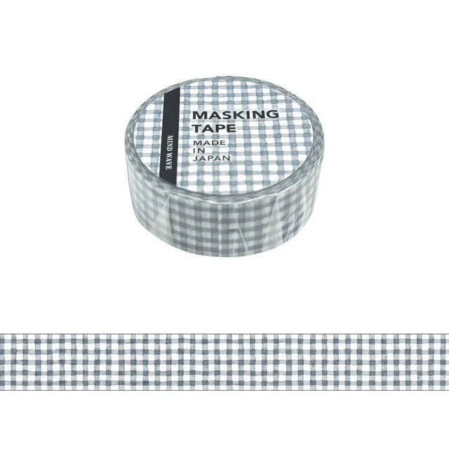 This is a standard masking tape with a width of 15 mm.
The lineup has increased to the popular plaid pattern.
Because it is simple, it is finished with a design full of care.