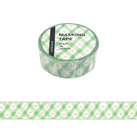 This is a standard masking tape with a width of 15 mm.
The lineup has increased to the popular plaid pattern.


Width 15mm × Length 5m
Material: Washi paper
Includes 1 roll of washi