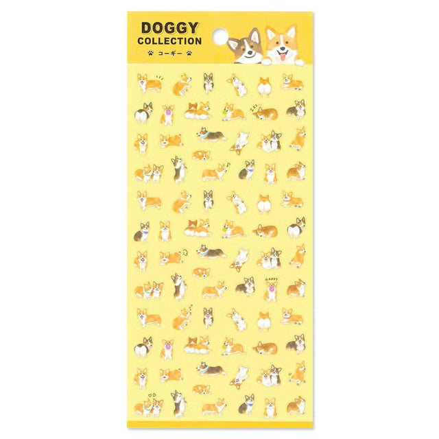 Mini stickers with a dog theme for all dog lovers are now available in a rich lineup!
Each expression and pose is exactly on point.

• This package includes 1 sheet of sticker
• Material: Transparent PET
• Package measures approx. 8" x 3.5"
• Made in Japan
