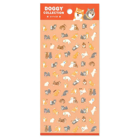 Mini stickers with a dog theme for all dog lovers are now available in a rich lineup!
Each expression and pose is exactly on point.

• This package includes 1 sheet of sticker
• Material: Transparent PET
• Package measures approx. 8" x 3.5"
• Made in Japan