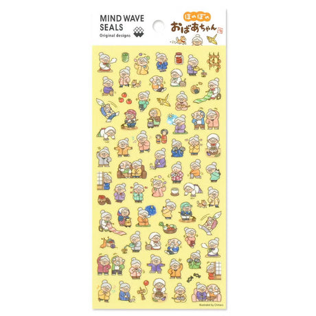 Mini-sized stickers featuring the heartwarming acts of service and love that comes from our beloved grandmas~

• This package includes 1 sheet of sticker
• Material: Transparent PET
• Package measures approx. 8" x 3.5"
• Made in Japan