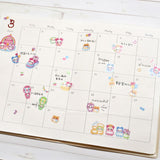 Mini-sized stickers featuring a group of adorable animals having fun!

• This package includes 1&nbsp;sheet of sticker
• Material: Transparent PET
• Package measures approx. 8" x 3.5"
• Made in Japan