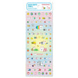 A sticker sheet that features original Mind Wave characters stickers themed around Heisei retro is here to bring you whimsy and nostalgia! The plump form and childlike humorous expression will bring you back in time by adding a bright and colorful addition to your pages.