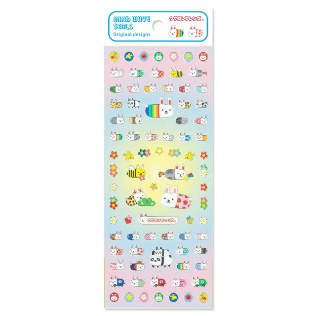 A sticker sheet that features original Mind Wave characters stickers themed around Heisei retro is here to bring you whimsy and nostalgia! The plump form and childlike humorous expression will bring you back in time by adding a bright and colorful addition to your pages.
