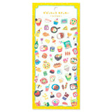 A sticker sheet that features vivid and colorful images for daily living. These stickers are perfect for journaling, scrapbooking, and marking your calendar.