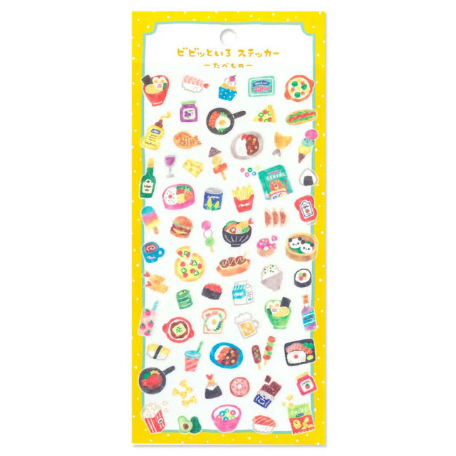 A sticker sheet that features vivid and colorful images for daily living. These stickers are perfect for journaling, scrapbooking, and marking your calendar.