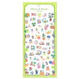 A sticker sheet that features vivid and colorful images for daily living. These stickers are perfect for journaling, scrapbooking, and marking your calendar.