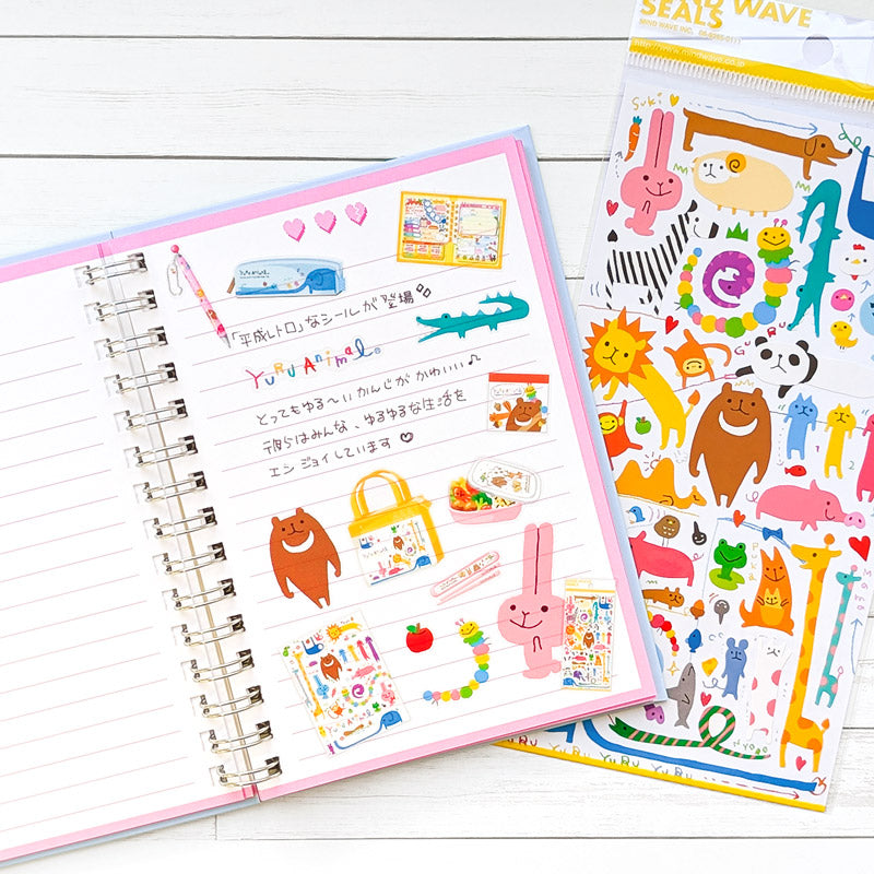 A sticker that incorporates Mindwave's character goods into miniature size is now available!
A large collection of "Heisei retro" characters who feel nostalgic and emo!
The pieces also include items that were actually on sale, so we recommend that you enjoy looking at every detail.

H175×W90mm
Transparent PET
1 Sticker sheet included