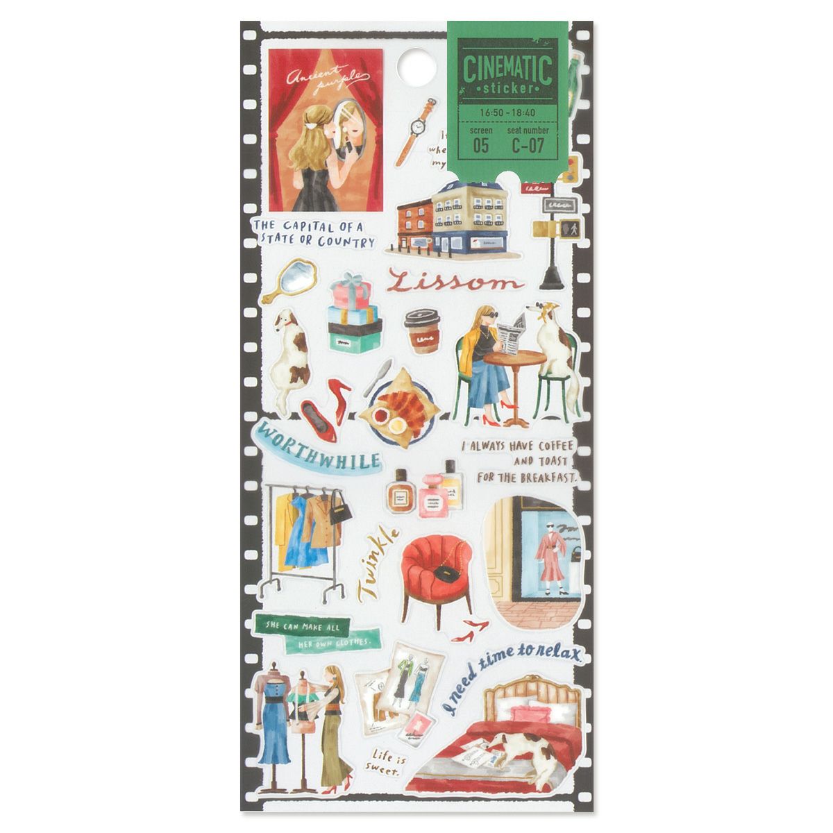 Mind Wave Cinematic Series Sticker Sheet - Fashion