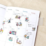 A sticker depicting daily life is now available!
The way they work hard at work and housework is finished in a comical atmosphere.
This sticker is perfect for a schedule book.

H175×W90mm
Transparent PET
1 Sticker sheet included
