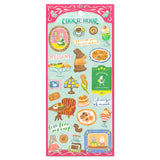 This animal illustration sticker series features cookie-themed pieces! These stickers are perfect for journaling, scrapbooking, and marking your calendar.&nbsp;

• This package includes 1&nbsp;sheet of sticker
• Material: Washi Cotton
• Package measures approx. 8" x 3.5"
• Made in Japan