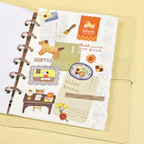 This animal illustration sticker series features cookie-themed pieces! These stickers are perfect for journaling, scrapbooking, and marking your calendar.&nbsp;

• This package includes 1&nbsp;sheet of sticker
• Material: Washi Cotton
• Package measures approx. 8" x 3.5"
• Made in Japan