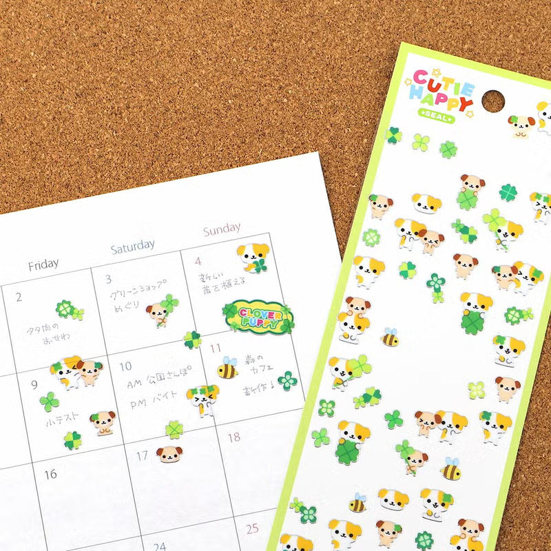 A sticker sheet that features animal stickers themed around Heisei retro is here to bring you whimsy and nostalgia! The plump form and childlike humorous expression will bring you back in time by adding a bright and colorful addition to your pages.

• This package includes 1&nbsp;sheet of sticker
• Material: Transparent PET &amp; Silver Edge
• Package measures approx. 8" x 3.5"
• Made in Japan