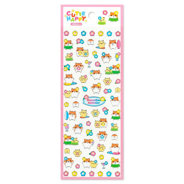 A sticker sheet that features animal stickers themed around Heisei retro is here to bring you whimsy and nostalgia! The plump form and childlike humorous expression will bring you back in time by adding a bright and colorful addition to your pages.

• This package includes 1&nbsp;sheet of sticker
• Material: Transparent PET &amp; Silver Edge
• Package measures approx. 8" x 3.5"
• Made in Japan