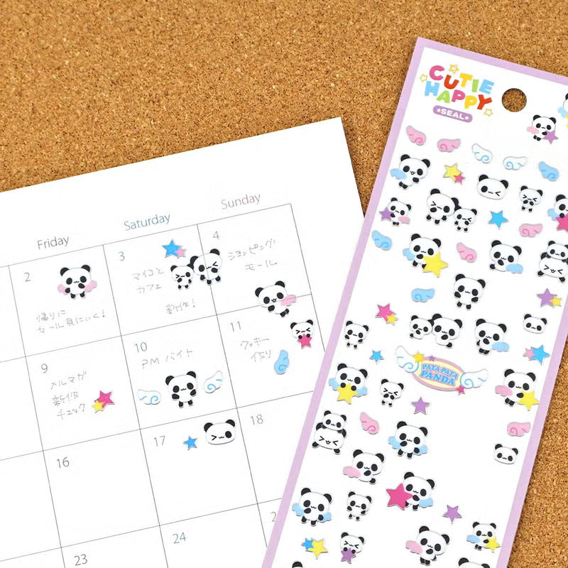A sticker sheet that features animal stickers themed around Heisei retro is here to bring you whimsy and nostalgia! The plump form and childlike humorous expression will bring you back in time by adding a bright and colorful addition to your pages.

• This package includes 1&nbsp;sheet of sticker
• Material: Transparent PET &amp; Silver Edge
• Package measures approx. 8" x 3.5"
• Made in Japan