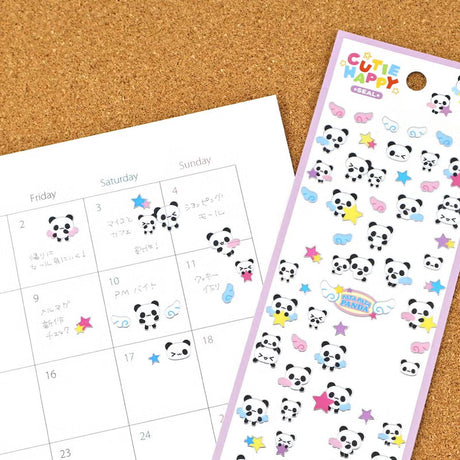A sticker sheet that features animal stickers themed around Heisei retro is here to bring you whimsy and nostalgia! The plump form and childlike humorous expression will bring you back in time by adding a bright and colorful addition to your pages.

• This package includes 1&nbsp;sheet of sticker
• Material: Transparent PET &amp; Silver Edge
• Package measures approx. 8" x 3.5"
• Made in Japan