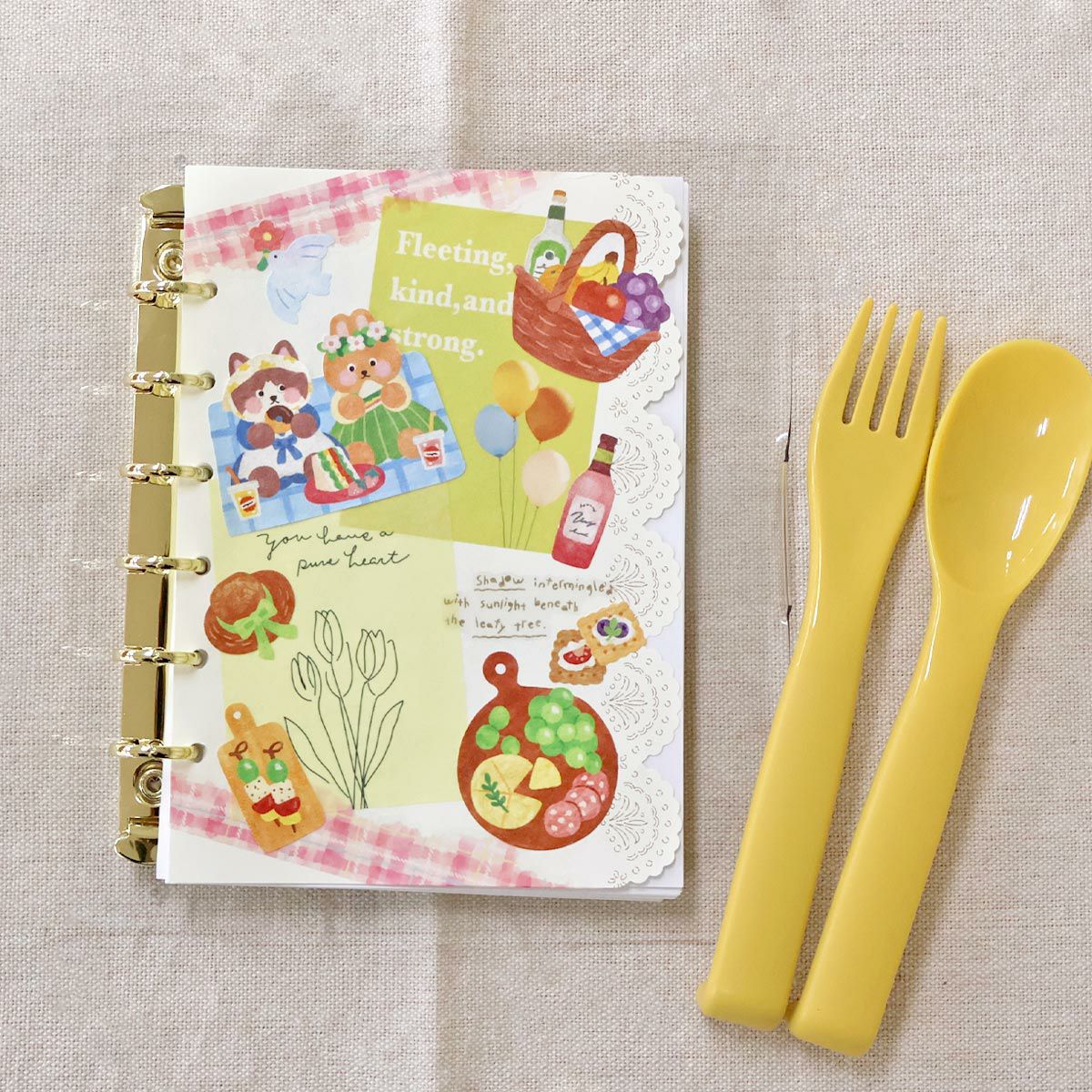 Mind Wave Happy Belly Series Sticker Sheet - Sparkling Picnic