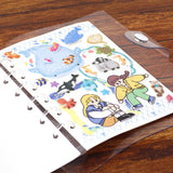 A small three-dimensional sticker is now available!
You can enjoy a miniature-like presence with 6 variations of sweets, animals, girls, and more.

Includes ONE sticker sheet.