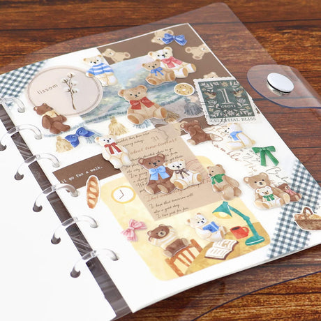 A small three-dimensional sticker is now available!
You can enjoy a miniature-like presence with 6 variations of sweets, animals, girls, and more.

Includes ONE sticker sheet.