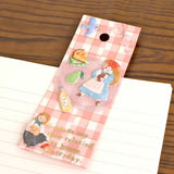 A small three-dimensional sticker is now available!
You can enjoy a miniature-like presence with 6 variations of sweets, animals, girls, and more.

Includes ONE sticker sheet.