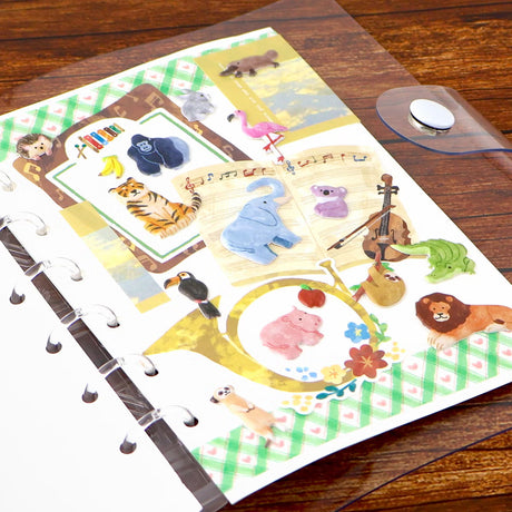 A small three-dimensional sticker is now available!
You can enjoy a miniature-like presence with 6 variations of sweets, animals, girls, and more.

Includes ONE sticker sheet.