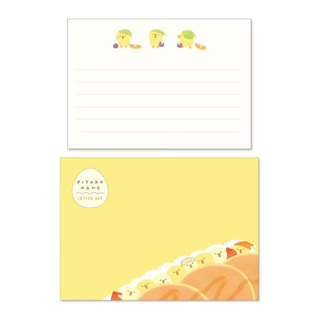 Piyokomame stationery &amp; miscellaneous goods series is now available!
This letter set has an easy-to-use design and can be sent to anyone you want to send it to. Stationery can ♪ be put in an envelope without folding.&nbsp;


Stationary size: 5in x 6in
8 pieces of stationery, 4 envelopes
4 horizontal lines