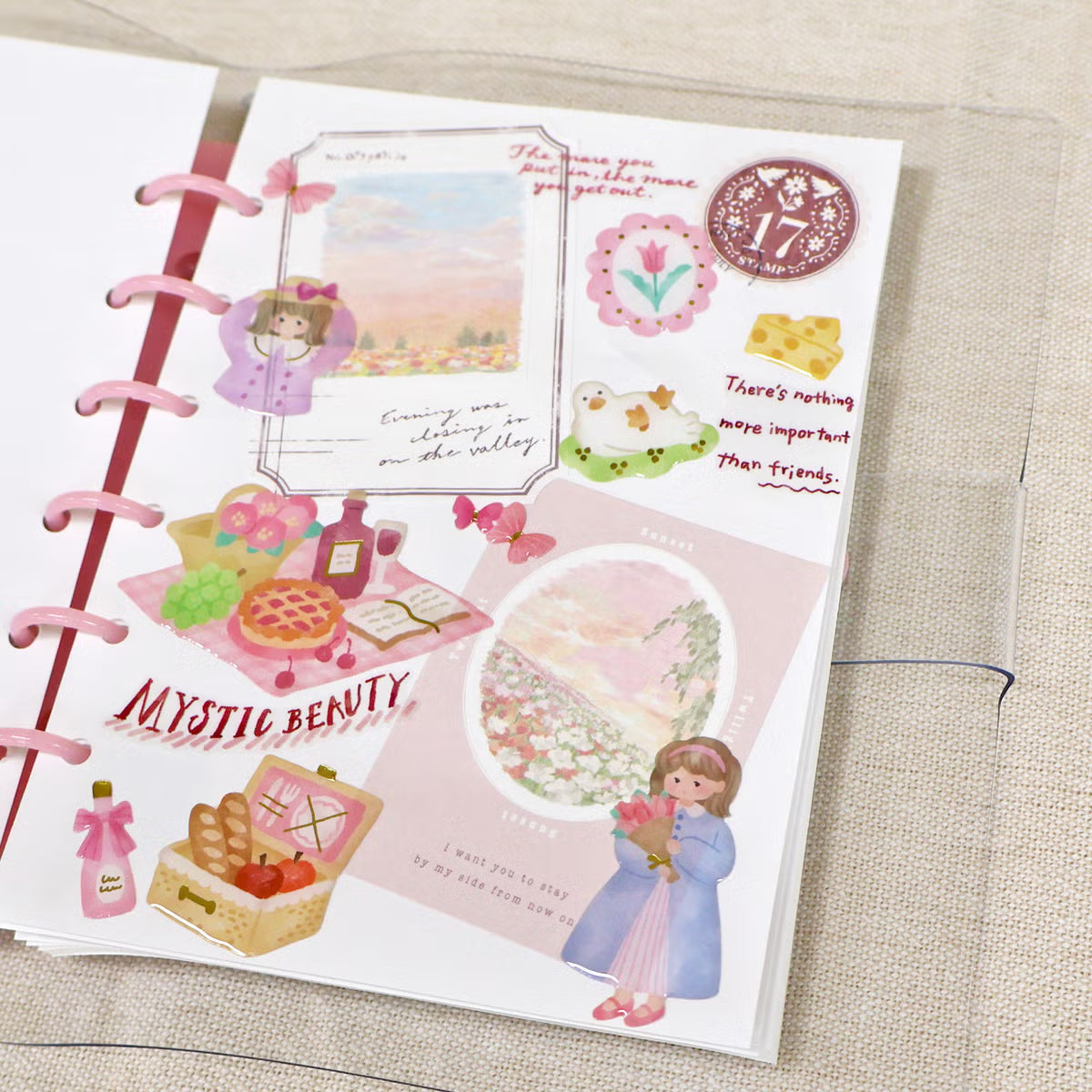 A small three-dimensional sticker is now available! This collection of Mon Atelier sticker sheets has 6 different variations to cover all your favorite things!

You can enjoy these cozy puffy stickers with gold accents anywhere. Use these stickers on your planner, cards, photo album, frames, gift wrap, stationery, scrapbook pages, calendars and more.

Includes ONE sticker sheet.