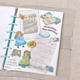 A small three-dimensional sticker is now available! This collection of Mon Atelier sticker sheets has 6 different variations to cover all your favorite things!

You can enjoy these cozy puffy stickers with gold accents anywhere. Use these stickers on your planner, cards, photo album, frames, gift wrap, stationery, scrapbook pages, calendars and more.

Includes ONE sticker sheet.