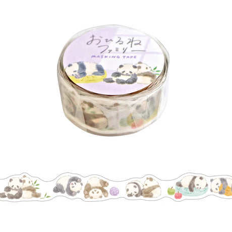 Introducing the new washi version of the Naptime Family stickers. These stickers feature adorable animals relaxing at home.

Width 18mm × Length 5m
Die-cut
Material:&nbsp;Washi paper
Includes 1 roll of washi
Sample images show related products not included with this item