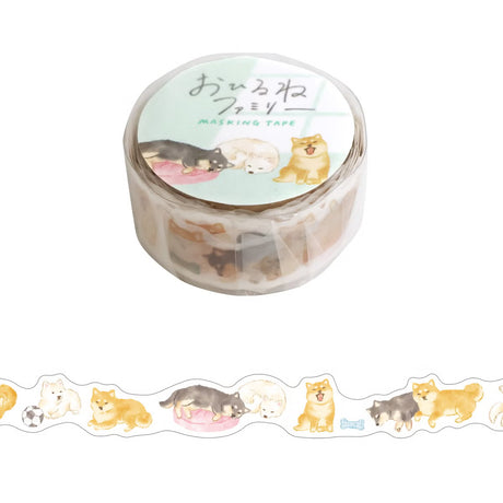 Introducing the new washi version of the Naptime Family stickers. These stickers feature adorable animals relaxing at home.

Width 18mm × Length 5m
Die-cut
Material:&nbsp;Washi paper
Includes 1 roll of washi
Sample images show related products not included with this item