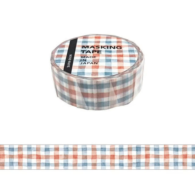 This is a standard masking tape with a width of 15 mm.
The lineup has increased to the popular plaid pattern.
Because it is simple, it is finished with a design full of care.


Width 15mm × Length 5m
Material:&nbsp;Washi paper
Includes 1 roll of washi