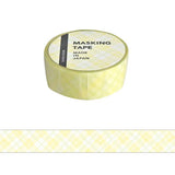 This is a standard masking tape with a width of 15 mm.
The lineup has increased to the popular plaid pattern.
Because it is simple, it is finished with a design full of care.


Width 15mm × Length 5m
Material:&nbsp;Washi paper
Includes 1 roll of washi