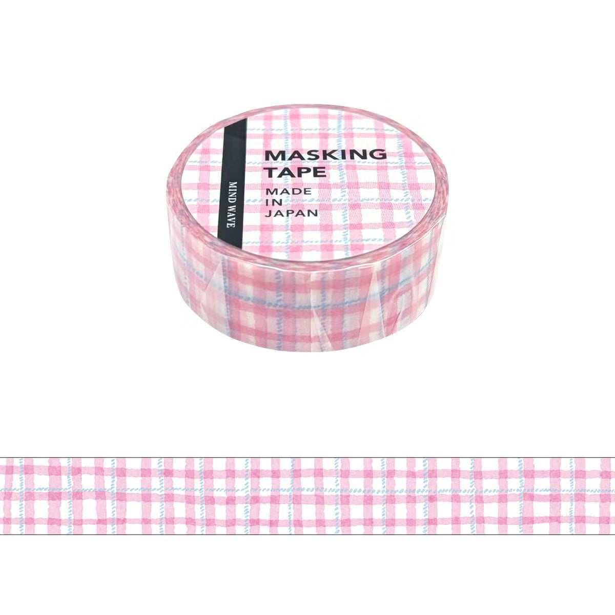 This is a standard masking tape with a width of 15 mm.
The lineup has increased to the popular plaid pattern.
Because it is simple, it is finished with a design full of care.


Width 15mm × Length 5m
Material:&nbsp;Washi paper
Includes 1 roll of washi