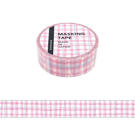 This is a standard masking tape with a width of 15 mm.
The lineup has increased to the popular plaid pattern.
Because it is simple, it is finished with a design full of care.


Width 15mm × Length 5m
Material:&nbsp;Washi paper
Includes 1 roll of washi