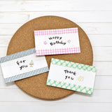 This is a standard masking tape with a width of 15 mm.
The lineup has increased to the popular plaid pattern.
Because it is simple, it is finished with a design full of care.


Width 15mm × Length 5m
Material: Washi paper
Includes 1 roll of washi