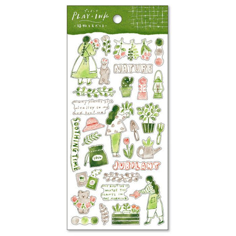 This is an ink touch style sticker drawn with a brush or glass pen. If you combine it with the writing with a glass pen, you will have a satisfying page that makes you feel as if you drew the illustration yourself.

• This package includes 1&nbsp;sheet of sticker
• Material: Masking Tape
• Package measures approx. H202 x W93 x D1mm
• Made in Japan