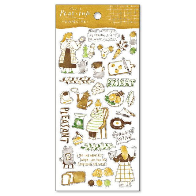 This is an ink touch style sticker drawn with a brush or glass pen. If you combine it with the writing with a glass pen, you will have a satisfying page that makes you feel as if you drew the illustration yourself.

• This package includes 1&nbsp;sheet of sticker
• Material: Masking Tape
• Package measures approx. H202 x W93 x D1mm
• Made in Japan