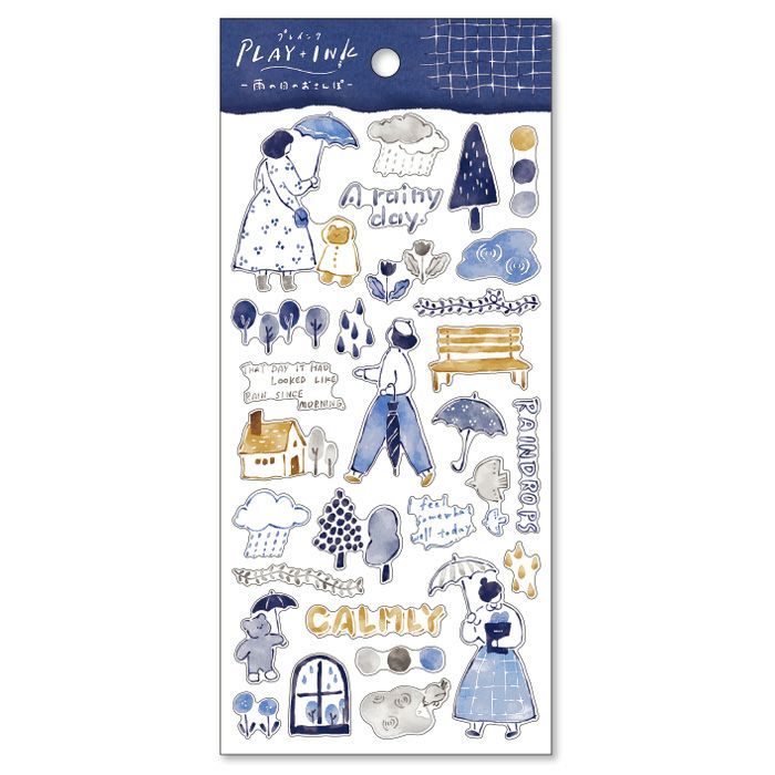 This is an ink touch style sticker drawn with a brush or glass pen. If you combine it with the writing with a glass pen, you will have a satisfying page that makes you feel as if you drew the illustration yourself.

• This package includes 1&nbsp;sheet of sticker
• Material: Masking Tape
• Package measures approx. H202 x W93 x D1mm
• Made in Japan