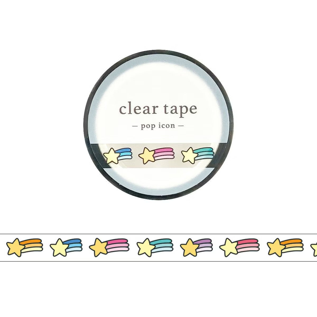 The popular clear tape has a new design with a pop taste!
This time, two new types have been added: the "POP ICON series" with its impressive black illustration borders, and the "POP COLOR series" with&nbsp;its bright colors.



Mind Wave's clear tape is designed to be used easily for decorating organizers and other items. It can be used for monthly and vertical organizers, as an accent for collages, and for decorations.


Since the tape has a translucent feel, it is recommended to be applied over paper or 