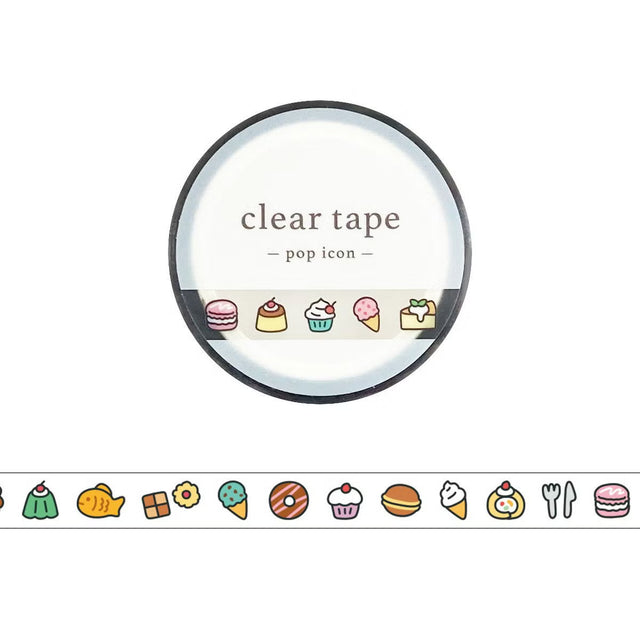 

The popular clear tape has a new design with a pop taste!
This time, two new types have been added: the "POP ICON series" with its impressive black illustration borders, and the "POP COLOR series" with&nbsp;its bright colors.



Mind Wave's clear tape is designed to be used easily for decorating organizers and other items. It can be used for monthly and vertical organizers, as an accent for collages, and for decorations.


Since the tape has a translucent feel, it is recommended to be applied over paper o