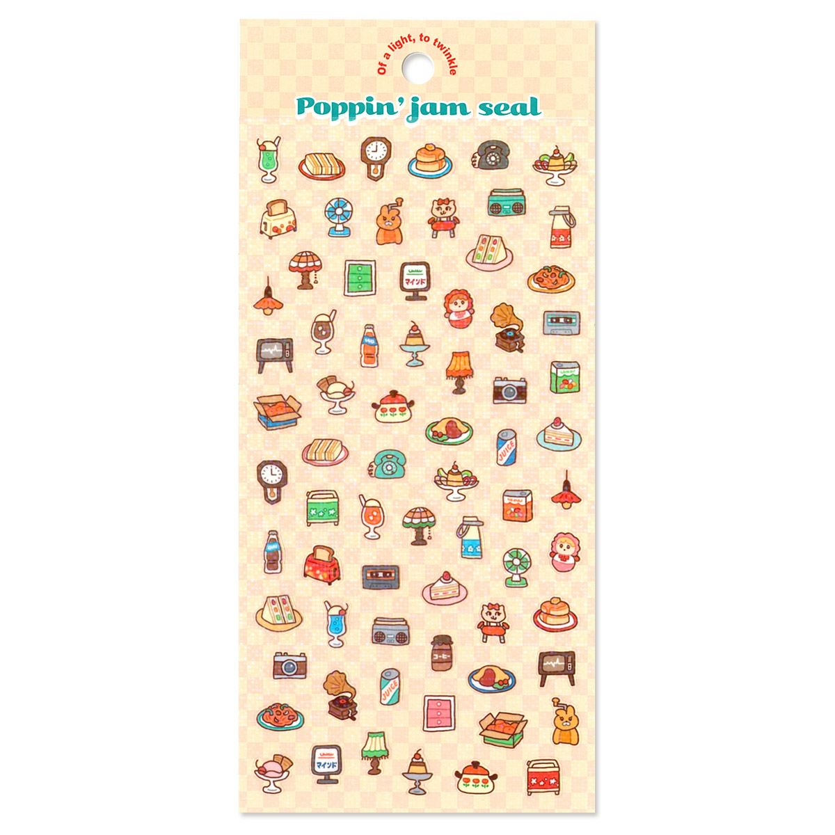 Mind Wave Poppin' Jam Series Sticker Sheet - Retro