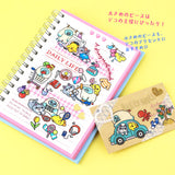 The daily lives of creatures living in the always fun 'Pump Town' are now available as stickers! Whether you're excited or lazy, it's a town where you can do anything. These stickers are perfect for journaling, scrapbooking, and marking your calendar.&nbsp;

• This package includes 1&nbsp;sheet of sticker
• Material: PET Tape
• Package measures approx. 8" x 3.5"
• Made in Japan