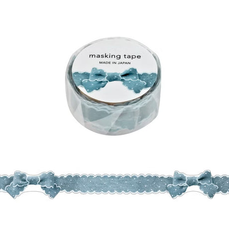 Introducing the new ribbon series of washi tape from Mind Wave. Bring a touch of soft elegance to your journaling, scrapbooking, and packaging projects with these ribbon washi tapes. Designed to mimic the look of a delicate ribbon, it adds warmth and texture without bulk.

Width 15mm × Length 5m
Die-cut
Material:&nbsp;Washi paper
Includes 1 roll of washi

Sample images show related products not included with this item