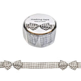 Introducing the new ribbon series of washi tape from Mind Wave. Bring a touch of soft elegance to your journaling, scrapbooking, and packaging projects with these ribbon washi tapes. Designed to mimic the look of a delicate ribbon, it adds warmth and texture without bulk.

Width 15mm × Length 5m
Die-cut
Material:&nbsp;Washi paper
Includes 1 roll of washi

Sample images show related products not included with this item