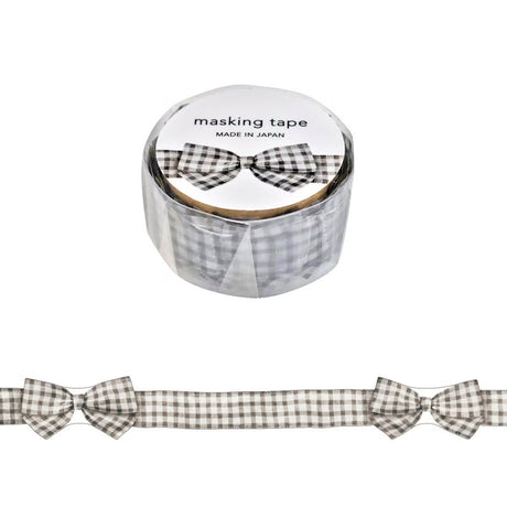 Introducing the new ribbon series of washi tape from Mind Wave. Bring a touch of soft elegance to your journaling, scrapbooking, and packaging projects with these ribbon washi tapes. Designed to mimic the look of a delicate ribbon, it adds warmth and texture without bulk.

Width 15mm × Length 5m
Die-cut
Material:&nbsp;Washi paper
Includes 1 roll of washi

Sample images show related products not included with this item