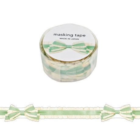 Introducing the new ribbon series of washi tape from Mind Wave. Bring a touch of soft elegance to your journaling, scrapbooking, and packaging projects with these ribbon washi tapes. Designed to mimic the look of a delicate ribbon, it adds warmth and texture without bulk.

Width 15mm × Length 5m
Die-cut
Material:&nbsp;Washi paper
Includes 1 roll of washi

Sample images show related products not included with this item