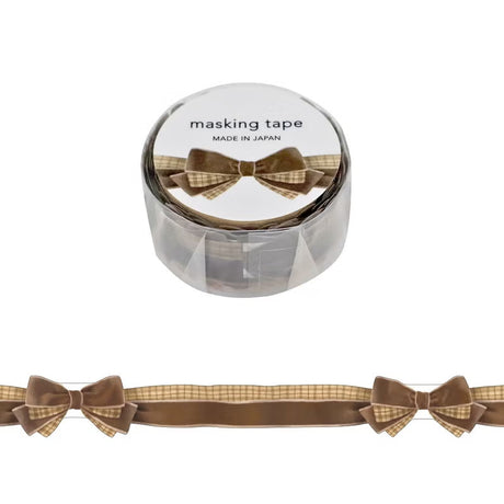 Introducing the new ribbon series of washi tape from Mind Wave. Bring a touch of soft elegance to your journaling, scrapbooking, and packaging projects with these ribbon washi tapes. Designed to mimic the look of a delicate ribbon, it adds warmth and texture without bulk.

Width 15mm × Length 5m
Material:&nbsp;Washi paper
Includes 1 roll of washi

Sample images show related products not included with this item