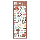 The Pukumori Seal, which features uneven processing to match the illustration, has an animal line drawing illustration! The soft material makes it easy to apply to curved surfaces.
It is recommended not only for notebook decoration but also for smartphone decoration and markers for belongings.

• This package includes 1&nbsp;sheet of sticker
• Material: Pukumori
• Package measures approx. H202 x W93 x D1mm
• Made in Japan